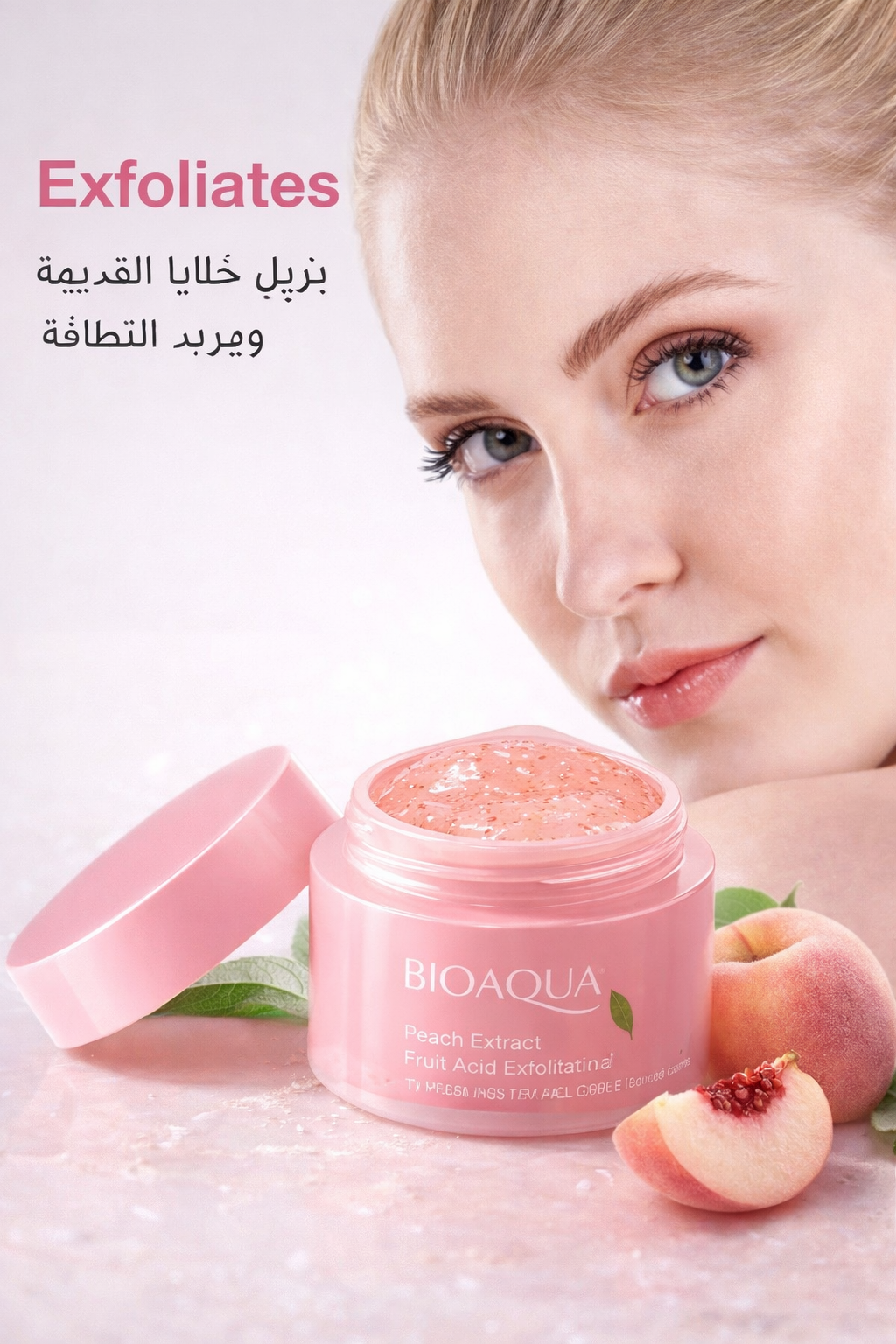 Peach Extract Fruit Acid Exfoliating Face Gel Cream