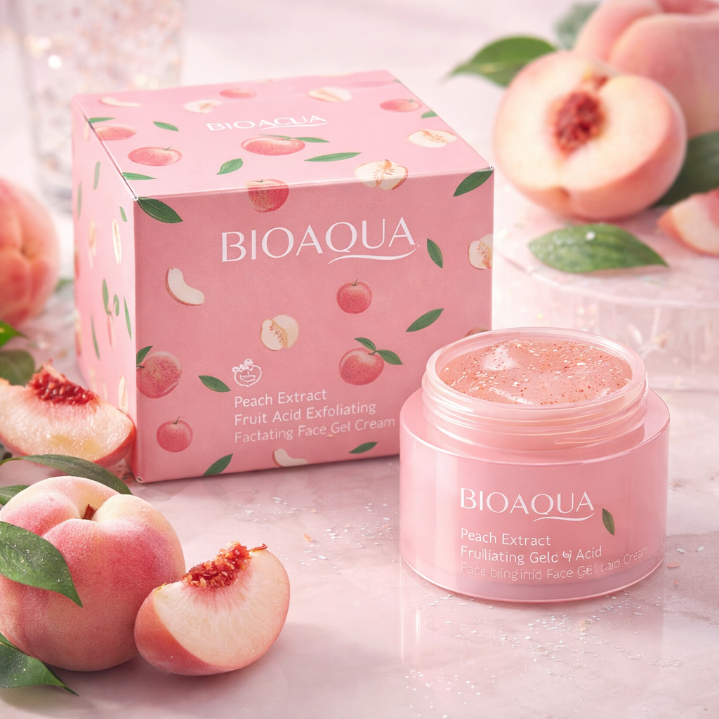 Peach Extract Fruit Acid Exfoliating Face Gel Cream