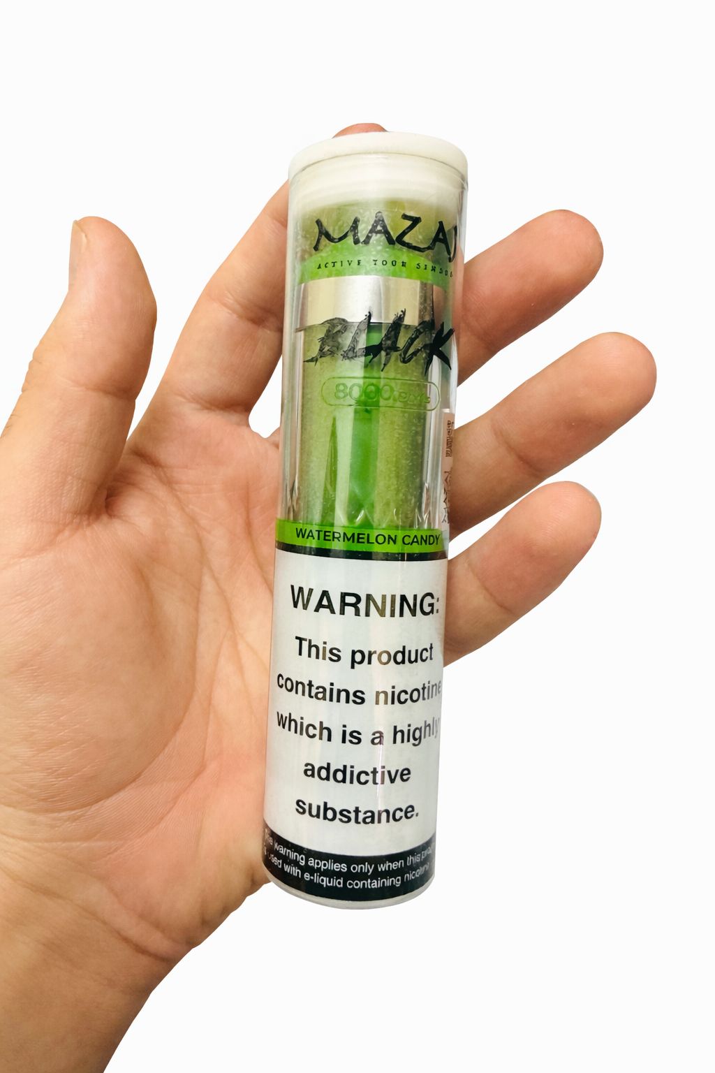 MAZAJ Black Disposable Vape 8000 Puffs – Watermelon Candy Flavor | Long Lasting Premium Vape